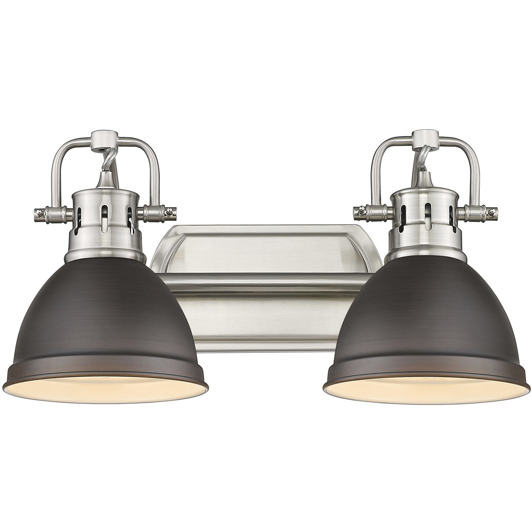 Yep Duncan Vanity Wall Light in Pewter, Rubbed Bronze