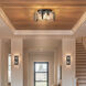 Aenon 3 Light 15 inch Matte Black Flush Mount Ceiling Light
