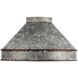 Jasper 3 Light 14 inch Antique Black Iron Flush Mount Ceiling Light