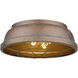 Bartlett 2 Light 14 inch Copper Patina Flush Mount Ceiling Light, Damp
