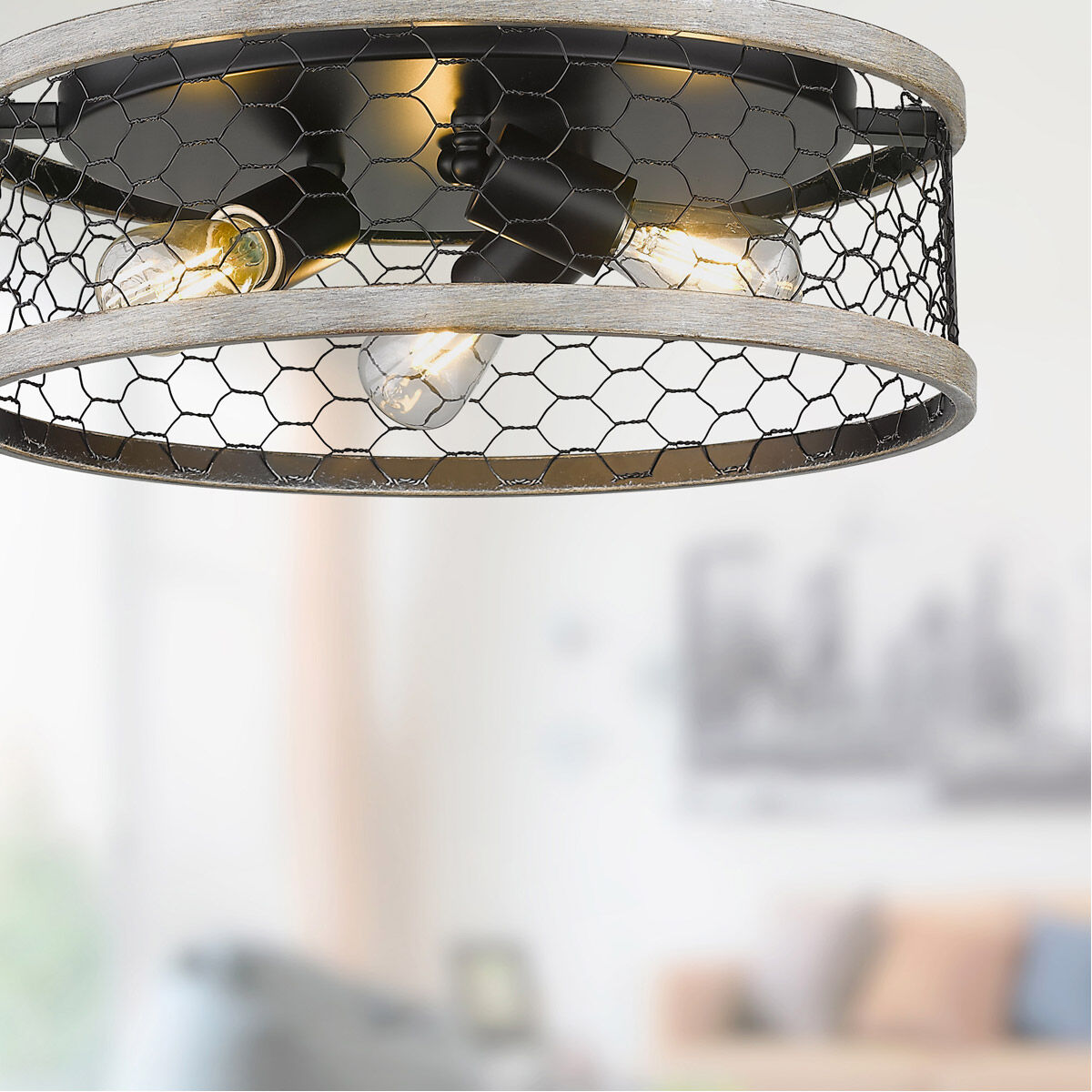 15 inch flush outlet mount ceiling light