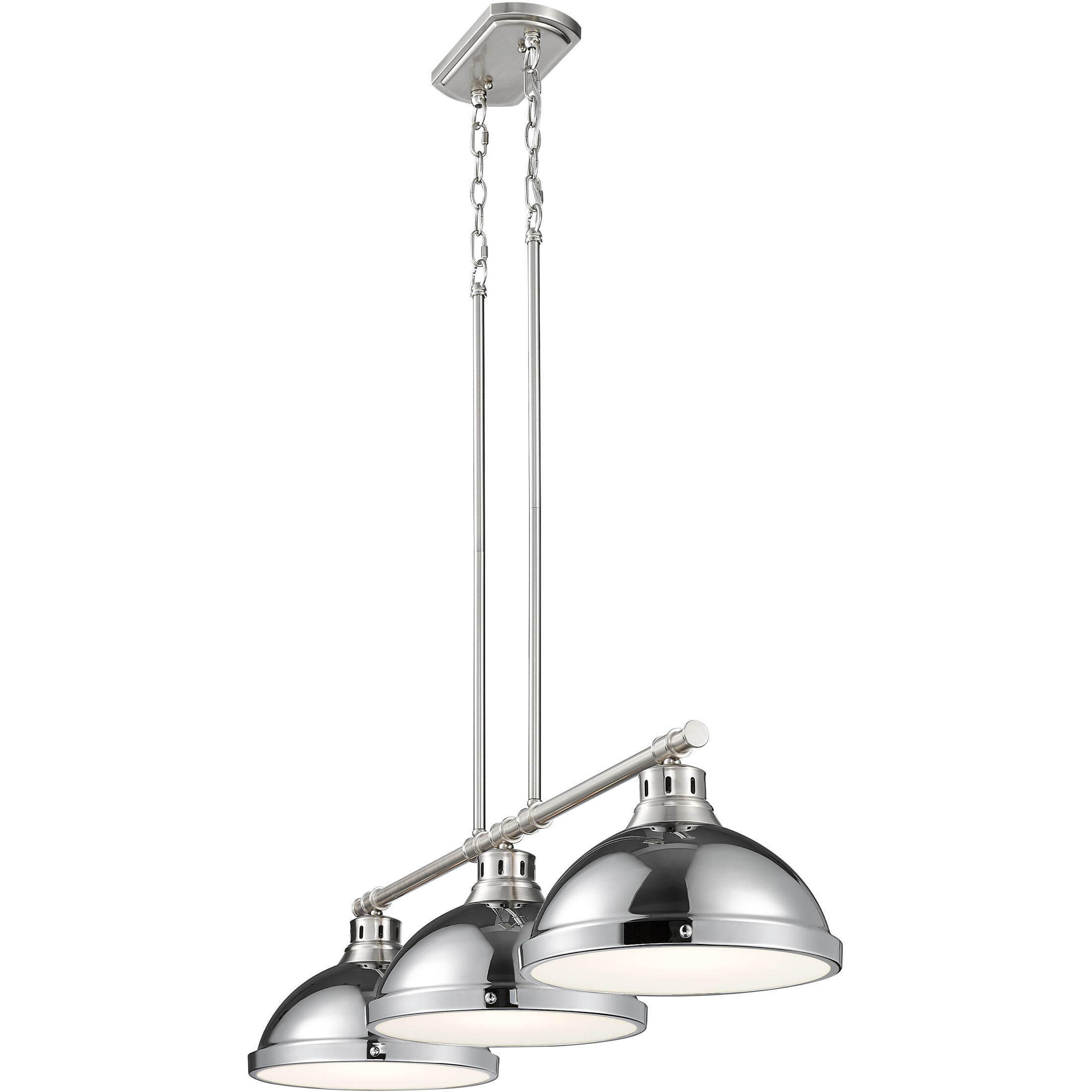 Yep Duncan Island Light Ceiling Light in Pewter, Chrome