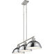 Yep Duncan Island Light Ceiling Light in Pewter, Chrome