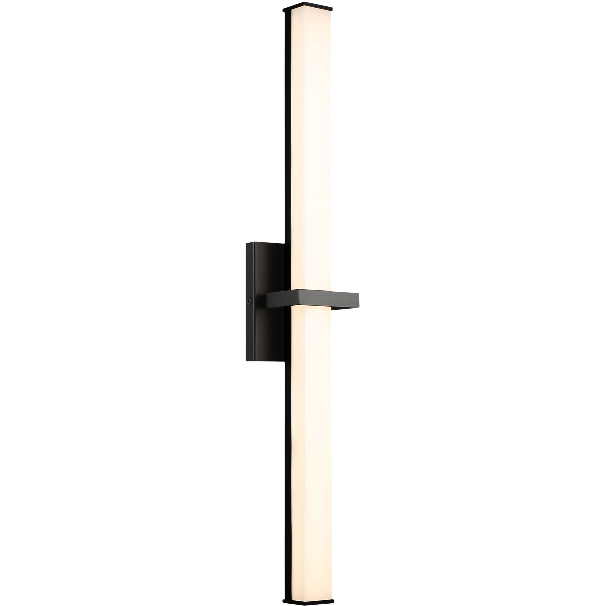 Elon Vanity Wall Light in Matte Black