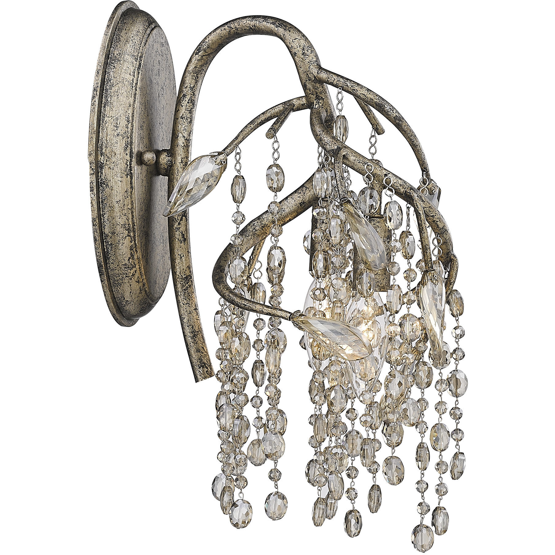 Autumn Twilight 2 Light 8 inch Mystic Gold Wall Sconce Wall Light