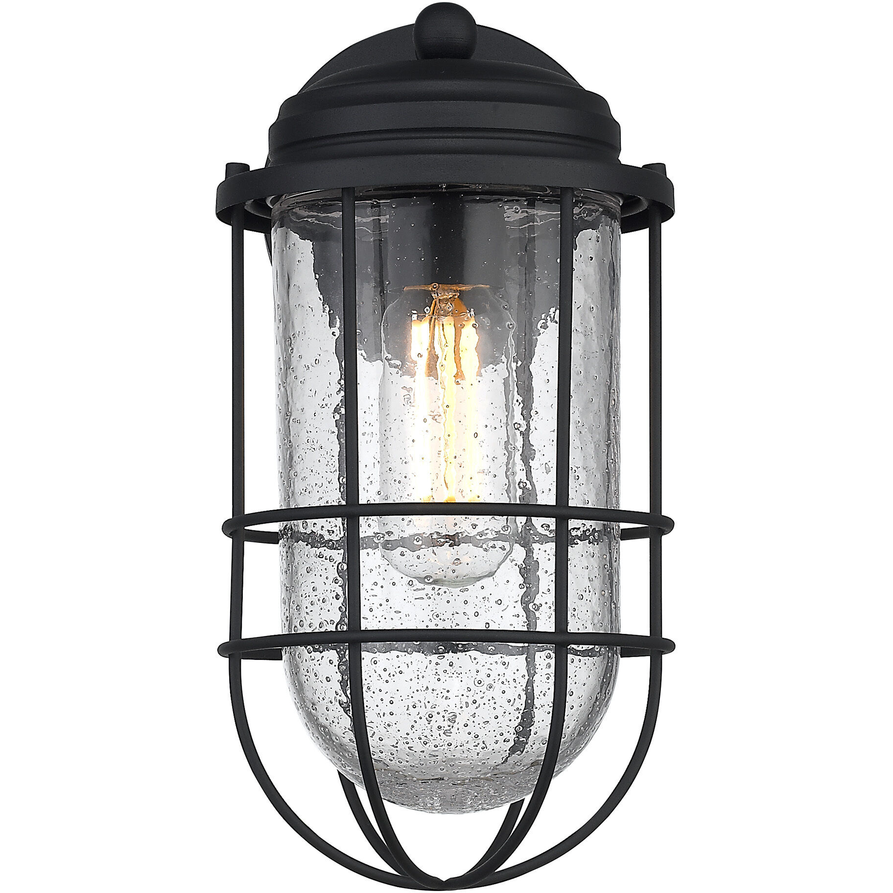 Seaport 1 Light 12 inch Natural Black Outdoor Wall