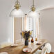 Hines 1 Light 14 inch Brushed Champagne Bronze Pendant Ceiling Light in Seeded Glass, Large