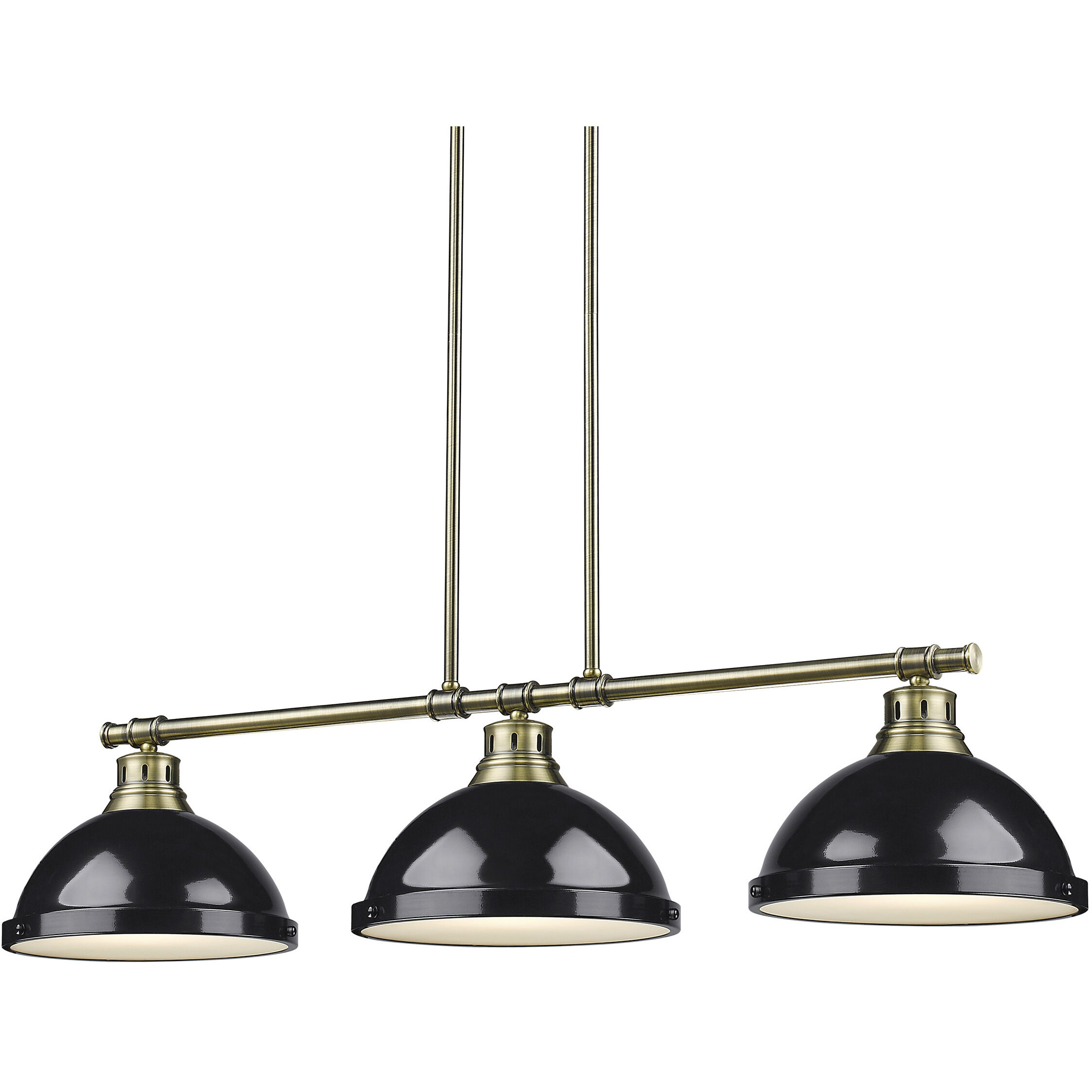 Yep Duncan Island Light Ceiling Light in Aged Brass, Black