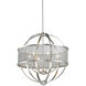 Colson 6 Light 26 inch Pewter Chandelier Ceiling Light