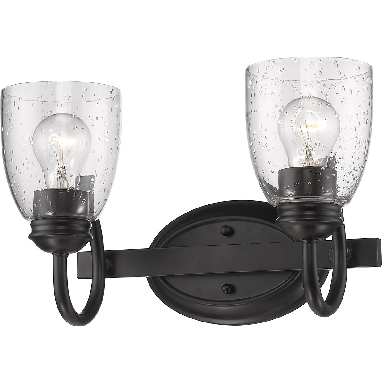 Parrish Vanity Wall Light in Matte Black