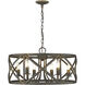 Alcott 26.13 inch 60.00 watt Antique Black Iron Chandelier Ceiling Light