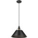 Yep Orwell Pendant Ceiling Light in Matte Black, Large