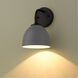 Zoey 1 Light 6.38 inch Matte Black Wall Sconce Wall Light in Matte Gray