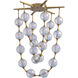Pearla LED 34.63 inch Brushed Champagne Bronze Pendant Ceiling Light
