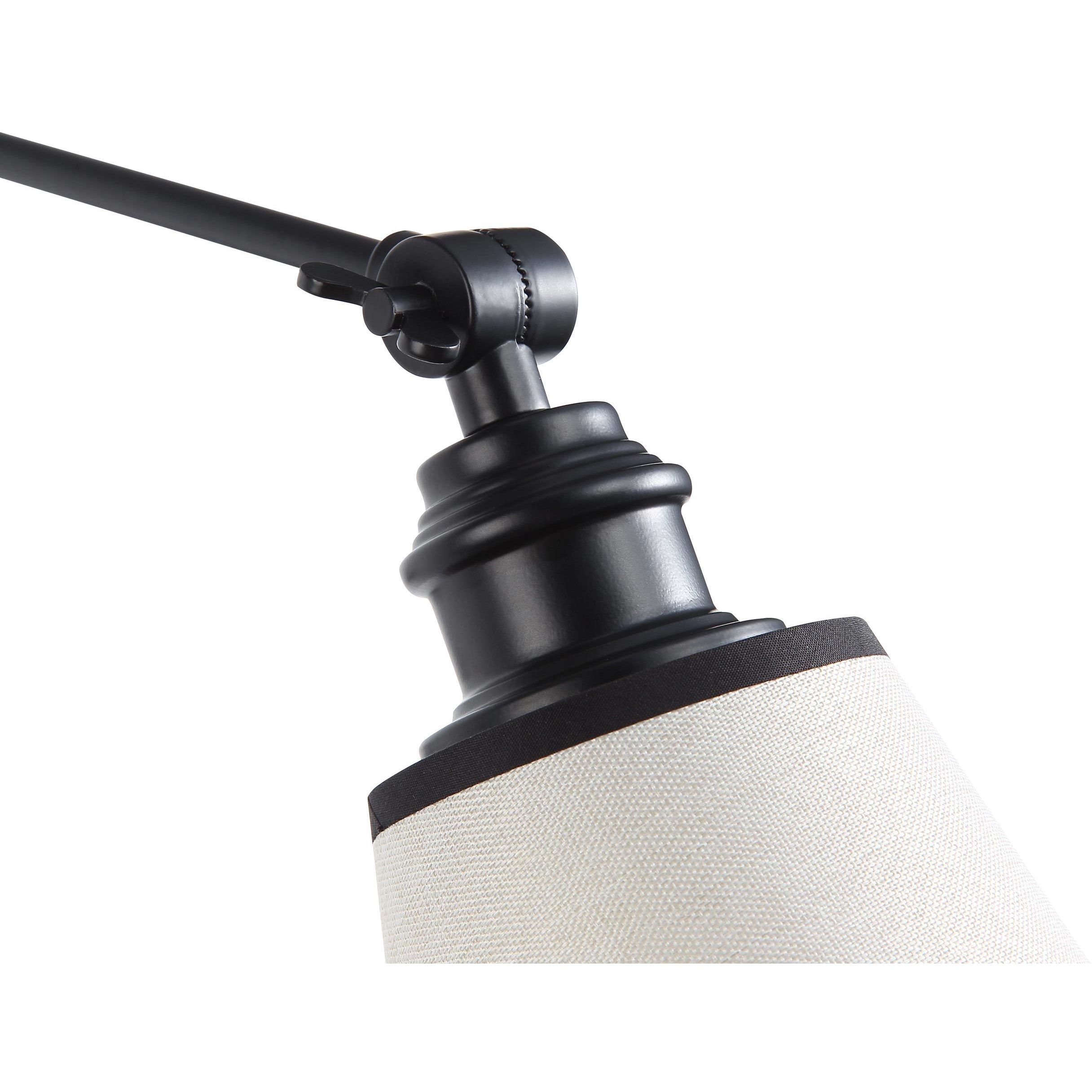 Yep Equinox 1 Light 5.88 inch Matte Black Swing Arm Wall Lamp Wall Light in White with Black Trim