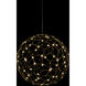 Spheris LED 15.75 inch Natural Brass Globe Pendant Ceiling Light