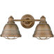 Bartlett 2 Light 17 inch Copper Patina Bath Vanity Wall Light