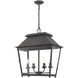 Abingdon Pendant Ceiling Light in Antique Black Iron