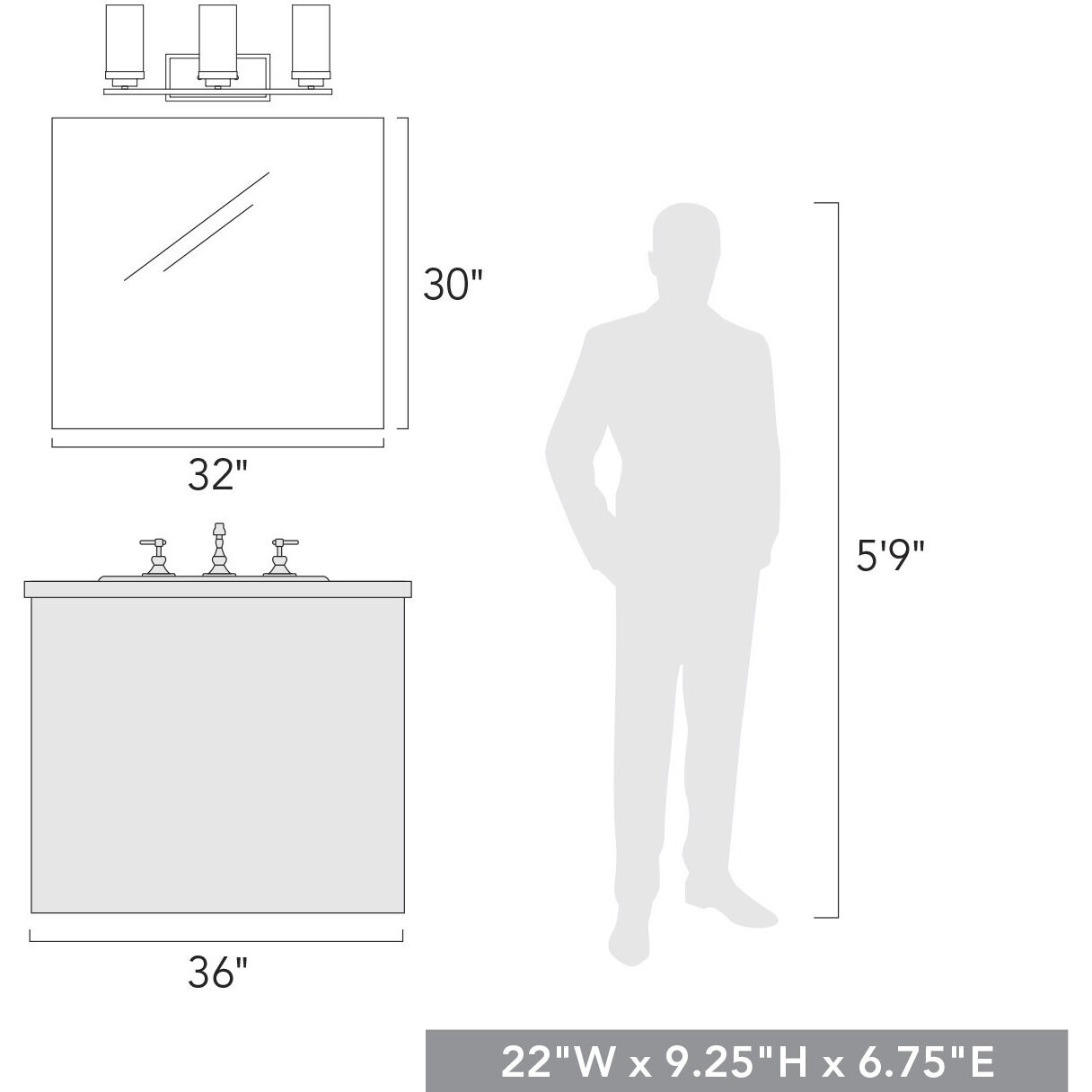 Holden Vanity Wall Light