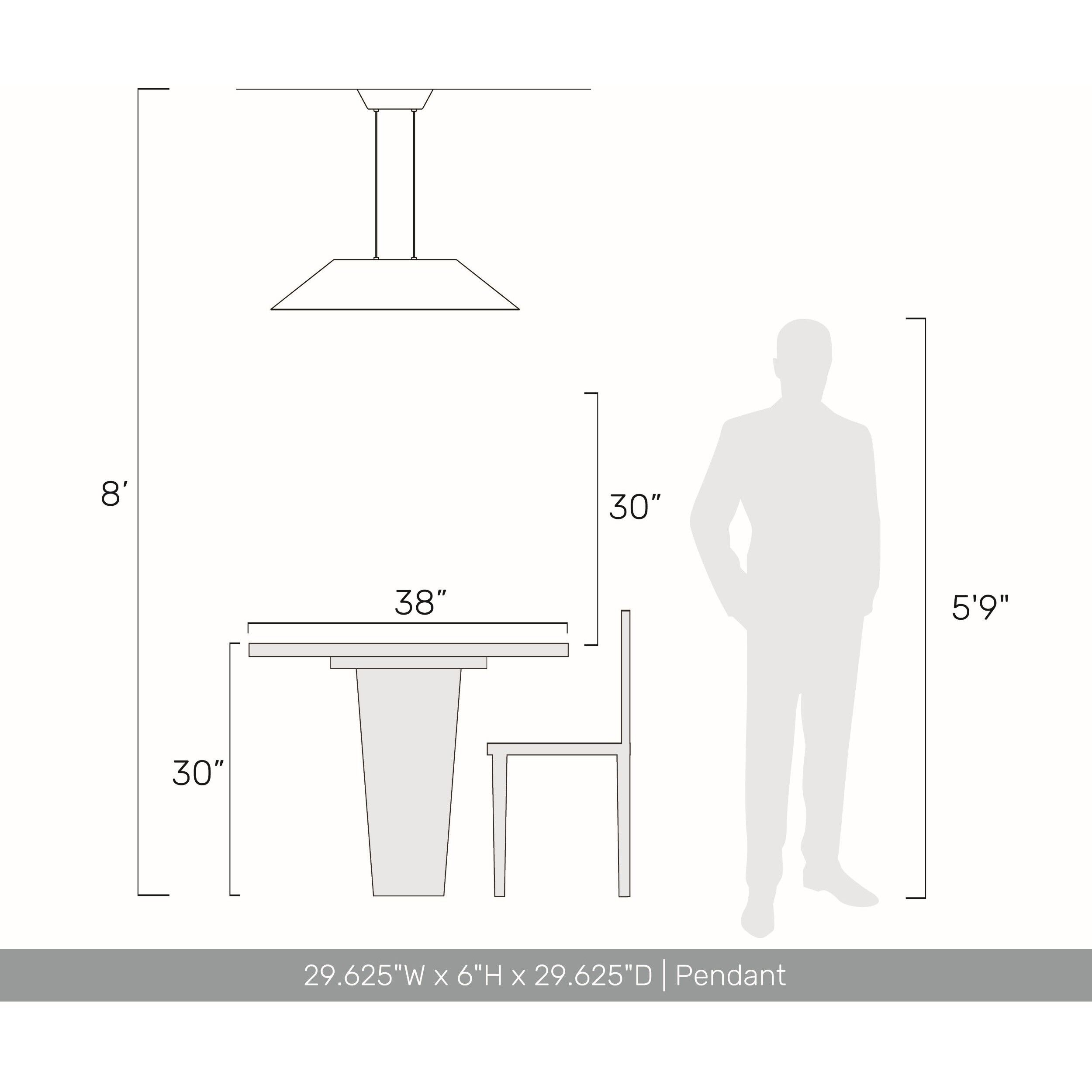 Faroe Pendant Ceiling Light in Coffee/Black