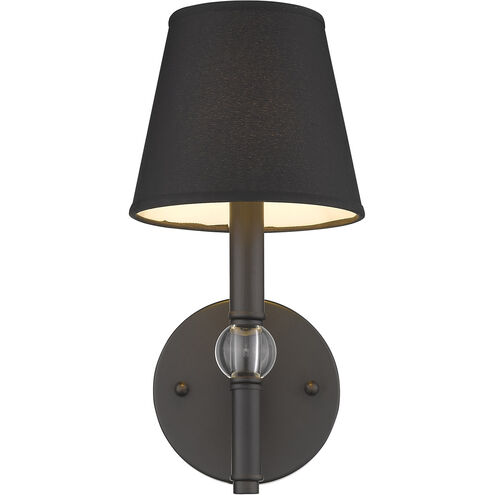 Waverly 1 Light 6 inch Rubbed Bronze Wall Sconce Wall Light in Tuxedo
