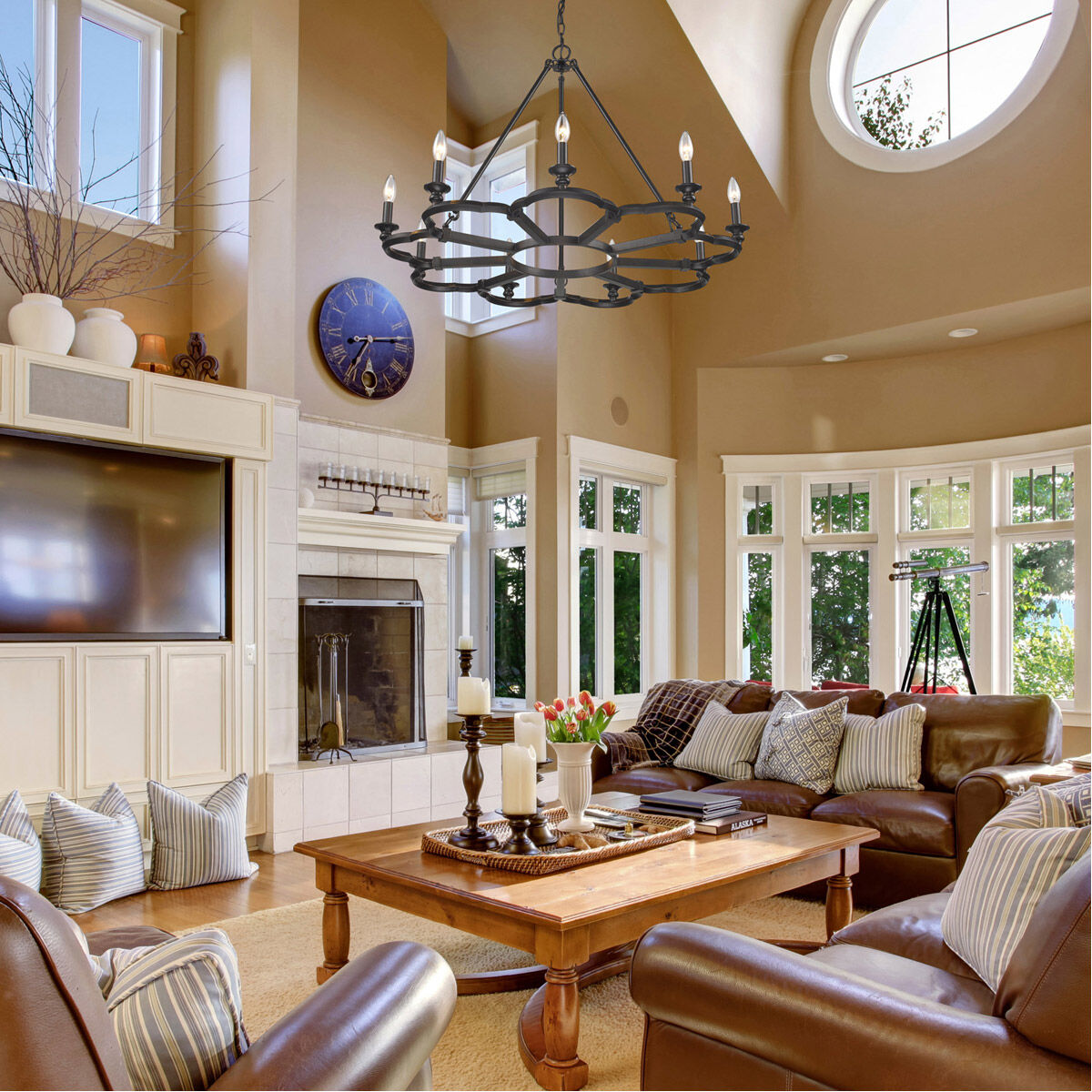 9 light bronze chandelier cheap