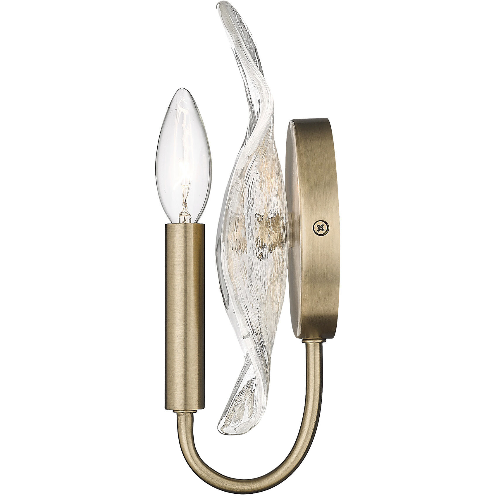 Samara 1 Light 7.75 inch Modern Brass Wall Sconce Wall Light