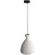 Aethera LED 14 inch White Sandstone Cement Pendant Ceiling Light