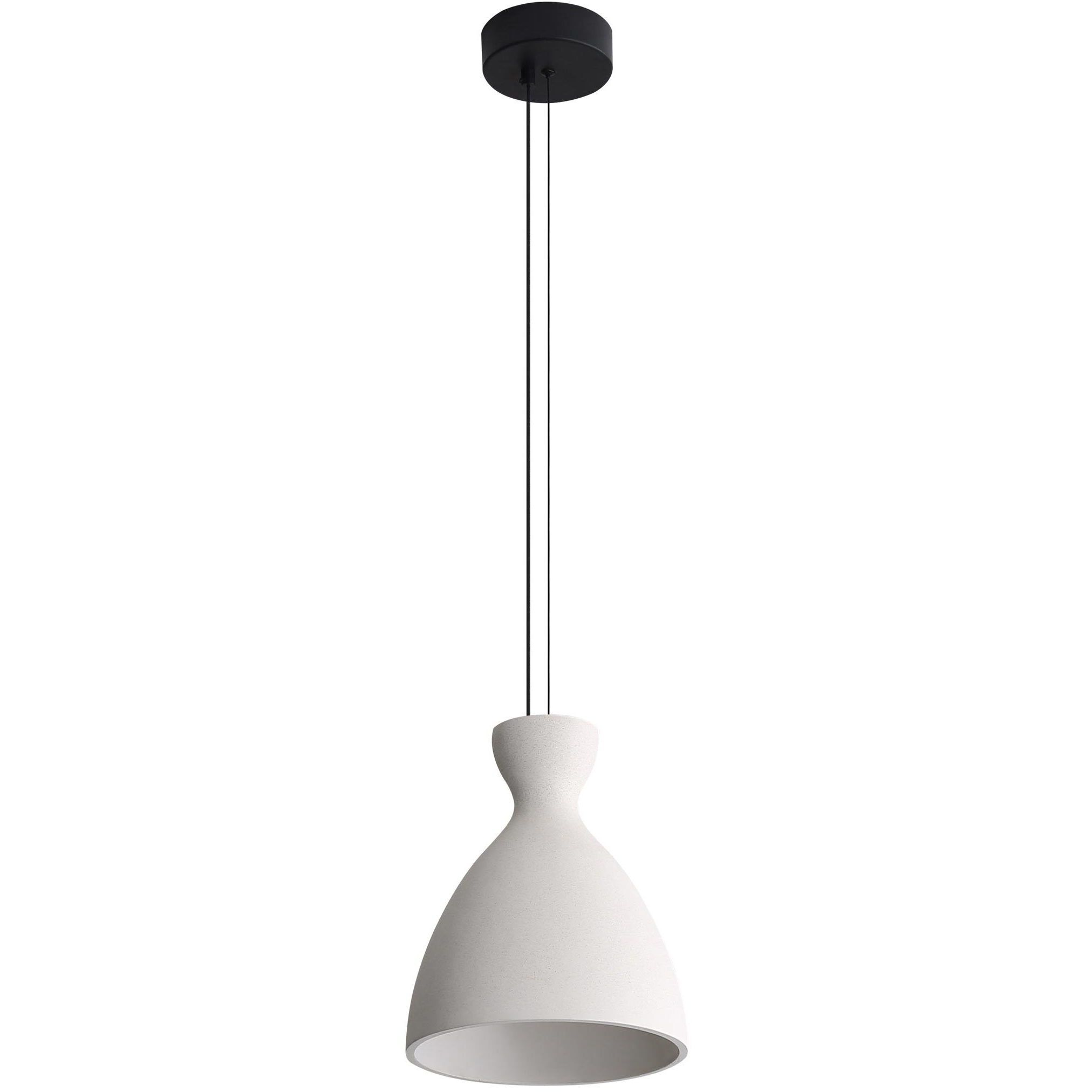 Aethera Pendant Ceiling Light in White Sandstone Cement