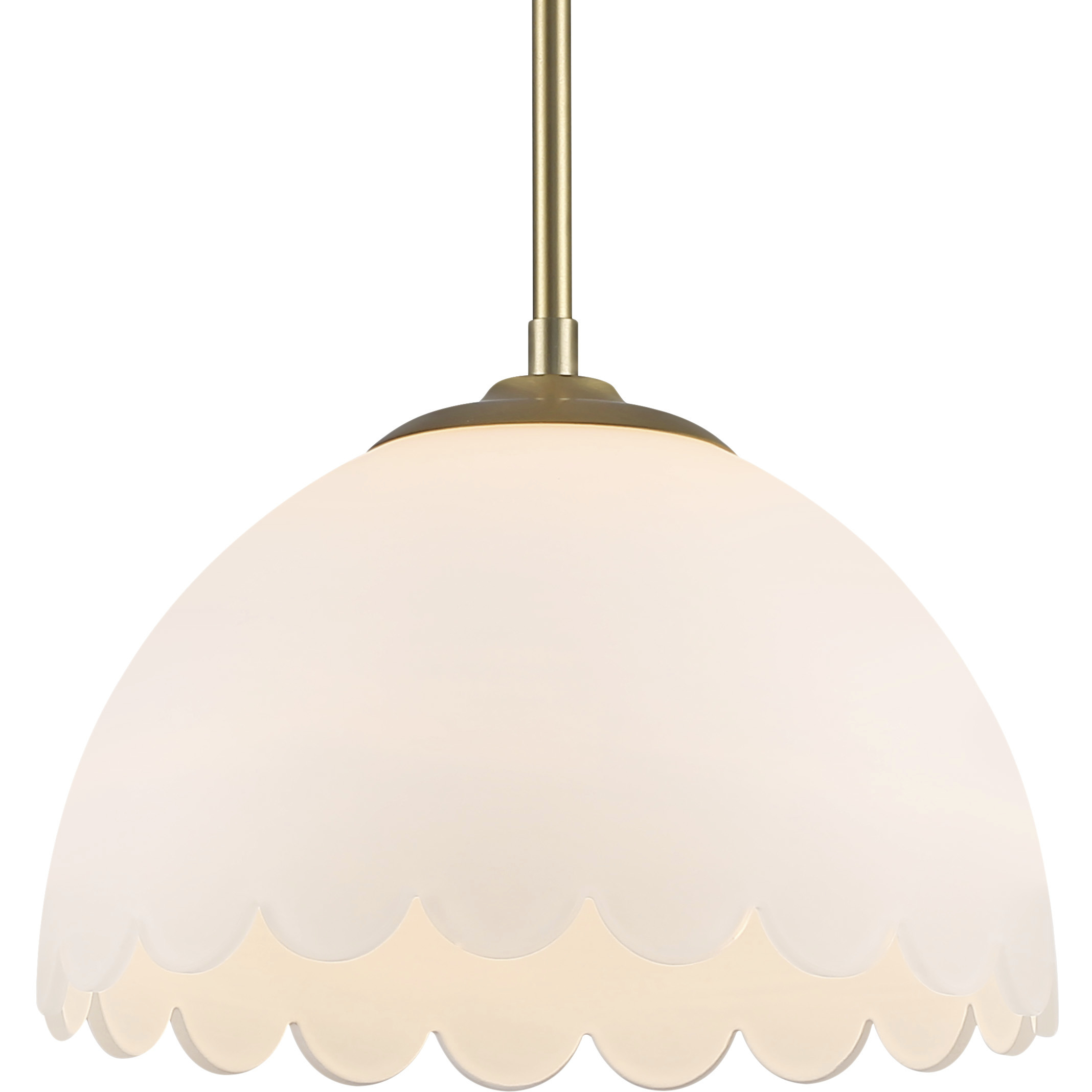Dorinda 1 Light 12.25 inch Brushed Champagne Brass Pendant Ceiling Light
