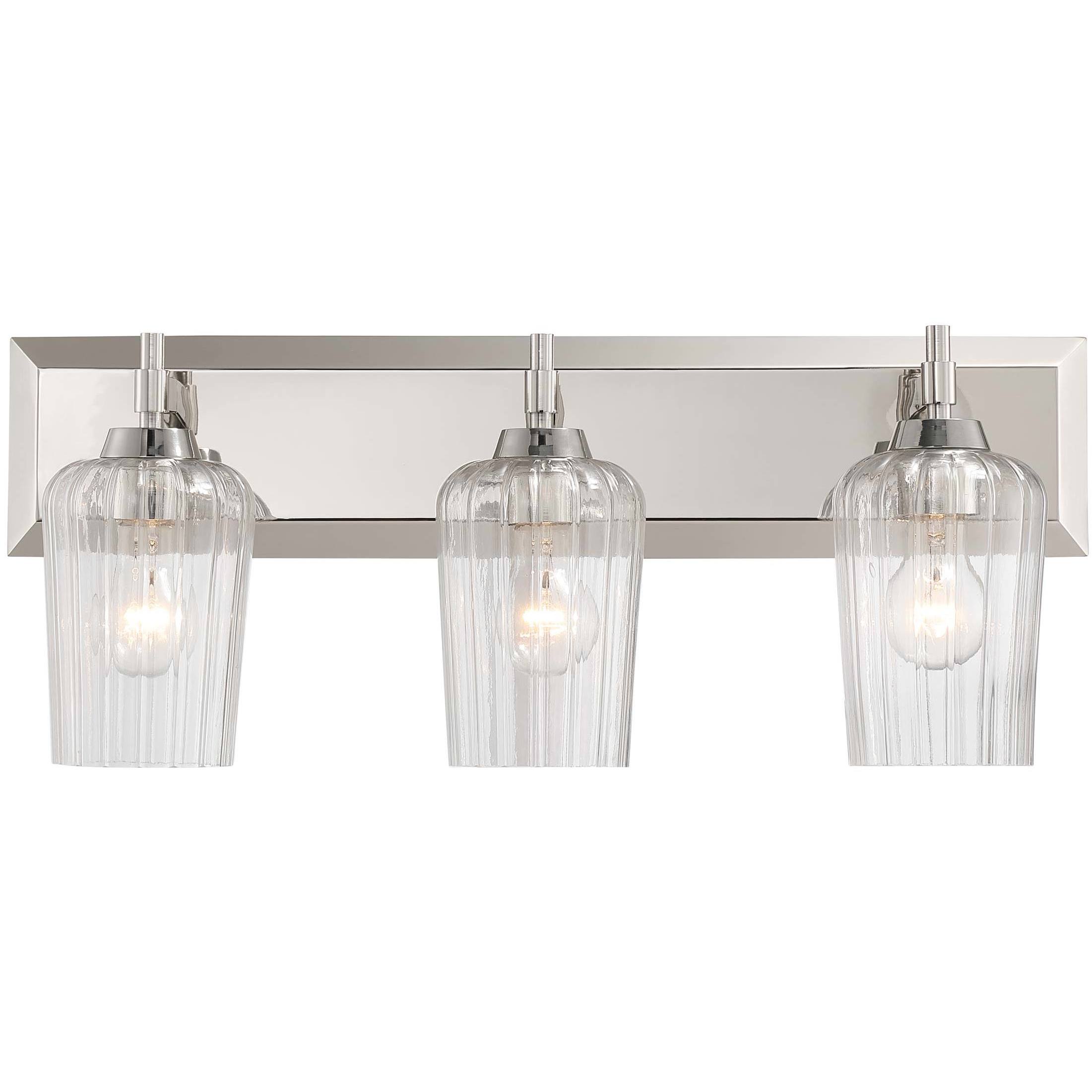Yep Brilia 3 Light 24 inch Polished Nickel Vanity Light Wall Light