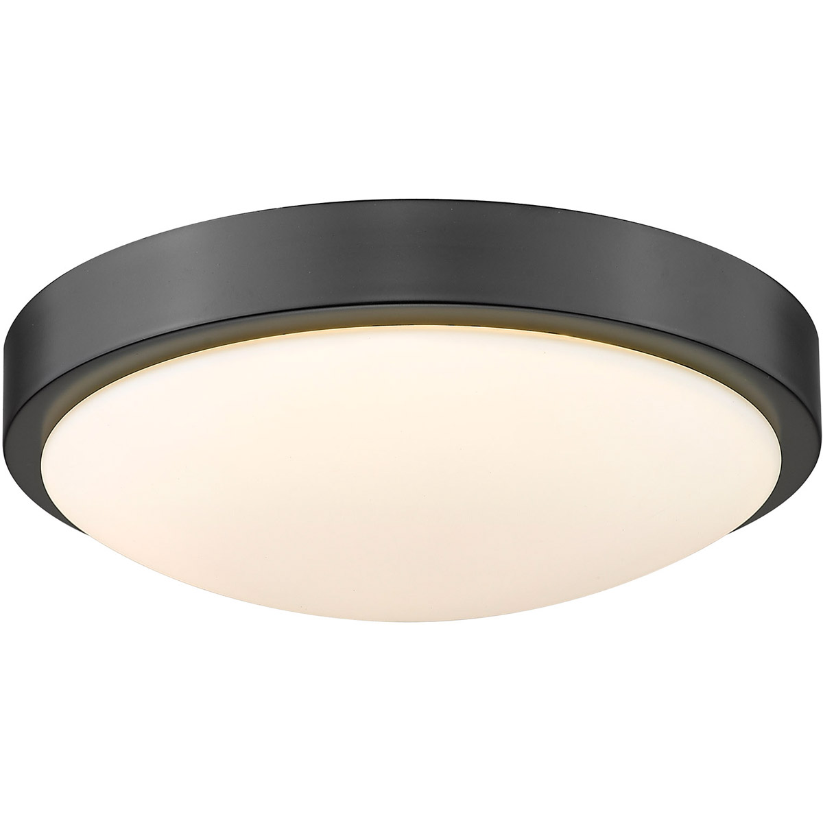 Golden 9128 FM10 BLK OP LED Flush Mount Gabi Matte Black