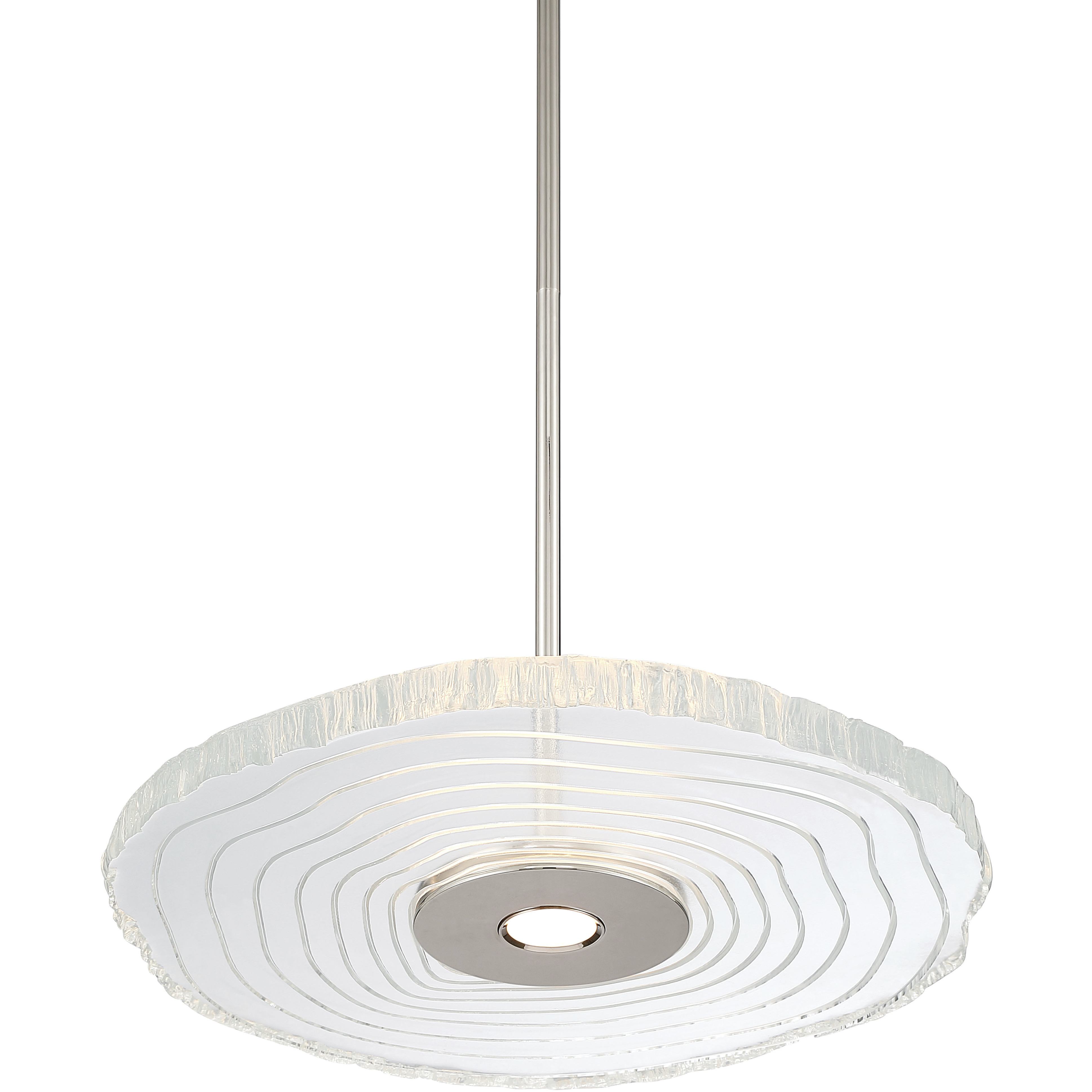 Luminwood 1 Light 16 inch Polished Nickel Pendant Ceiling Light