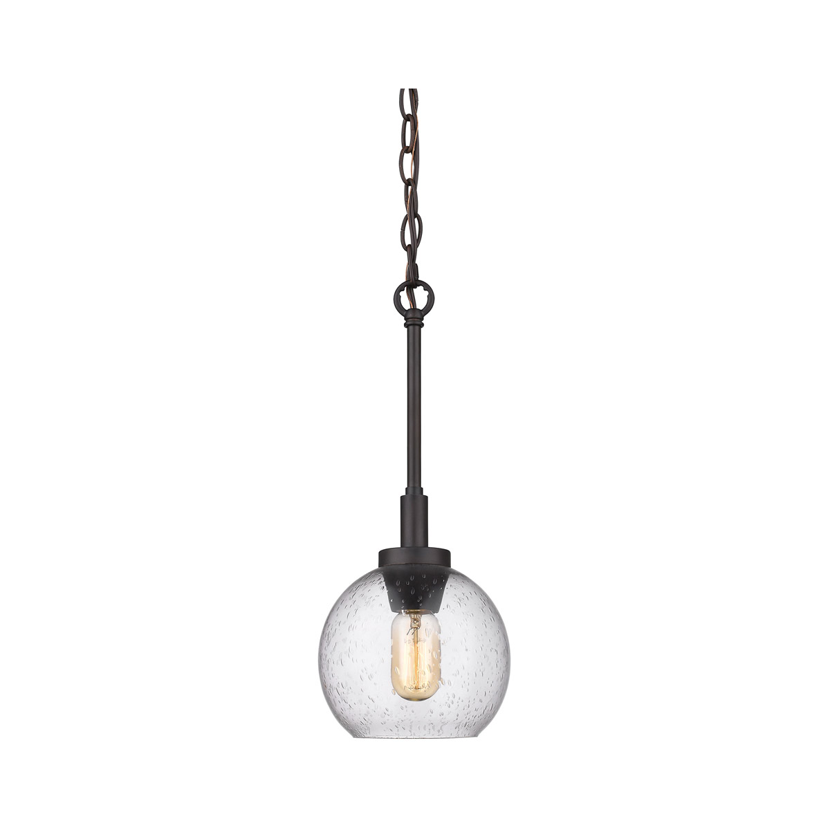 Galveston 1 Light 7 inch Rubbed Bronze Mini Pendant Ceiling Light
