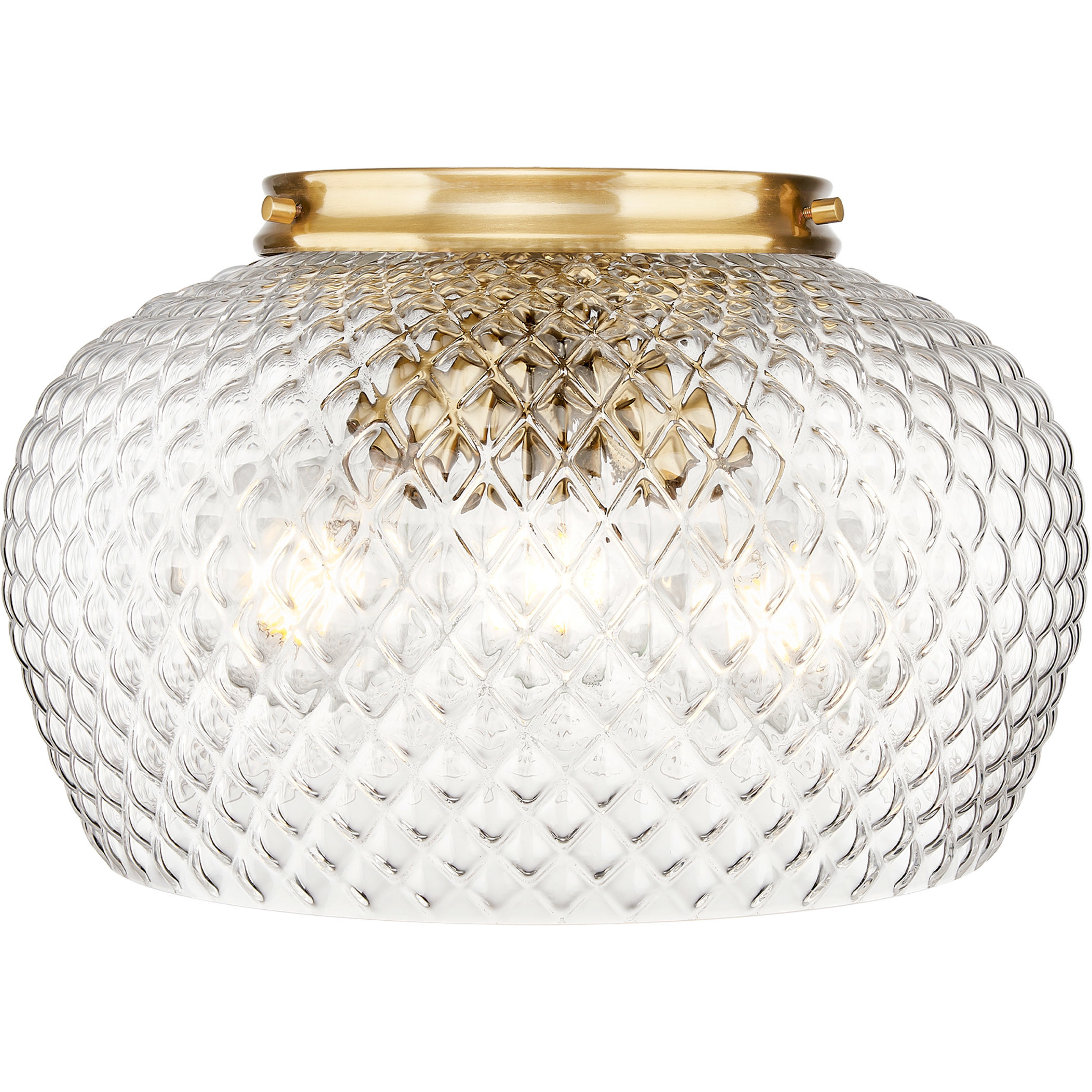 Adeline 3 Light 14 inch Modern Brushed Gold Flush Mount Ceiling Light