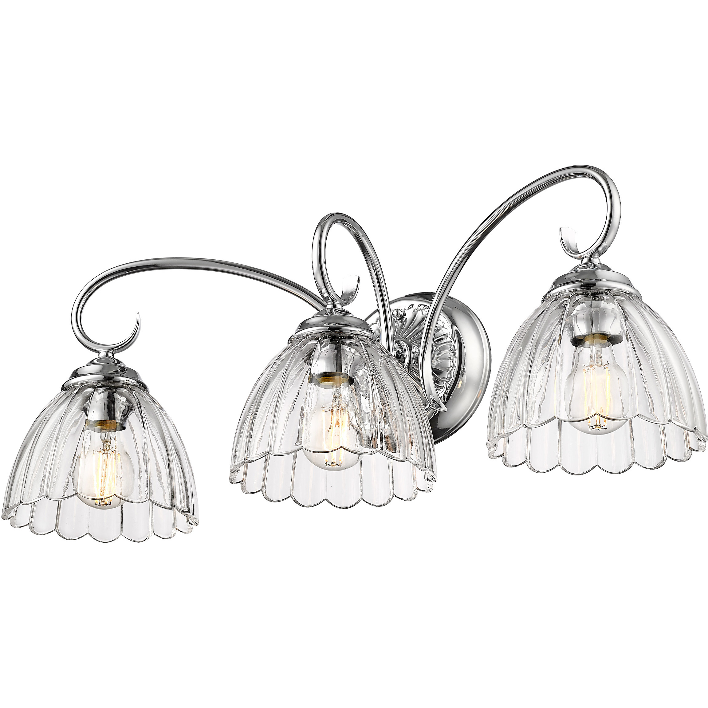 Audra Vanity Wall Light in Chrome