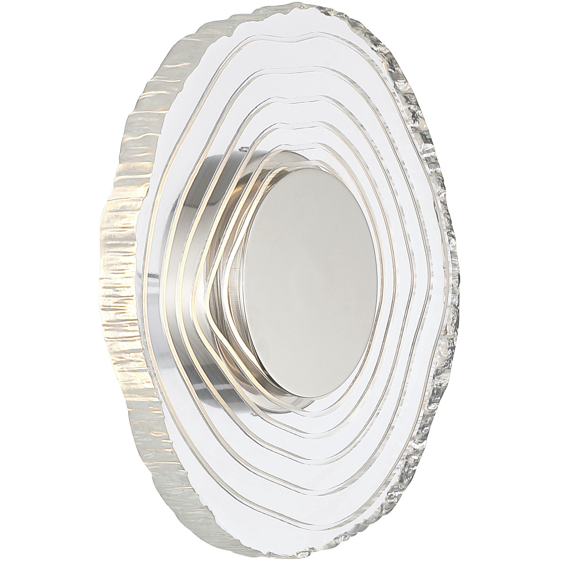 Luminwood 1 Light 12 inch Polished Nickel ADA Wall Sconce Wall Light