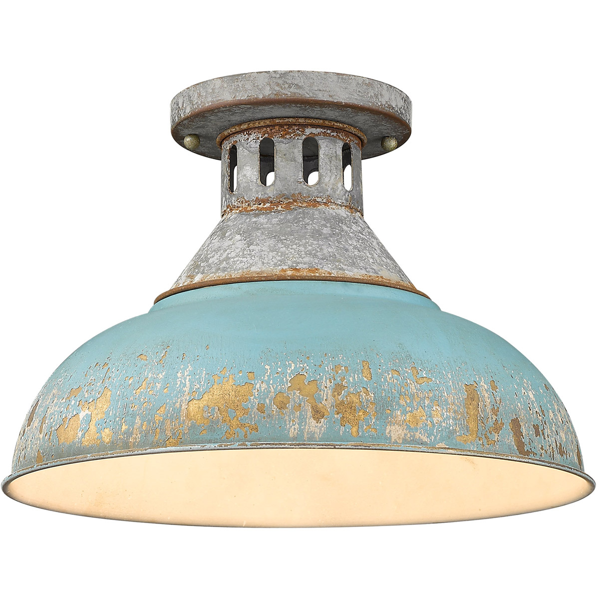 Galvanized flush new arrivals mount ceiling light