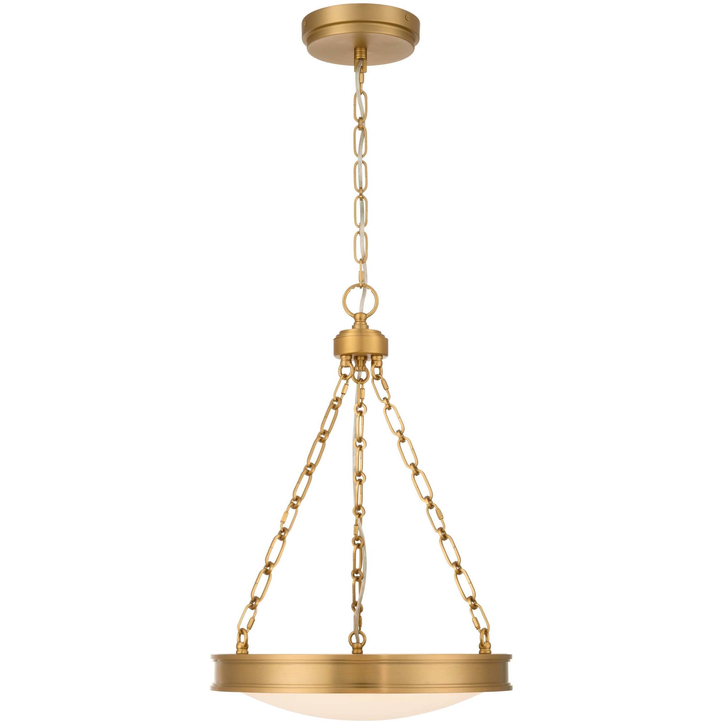 Cameron 1 Light 16.5 inch Brushed Champagne Brass Pendant Ceiling Light