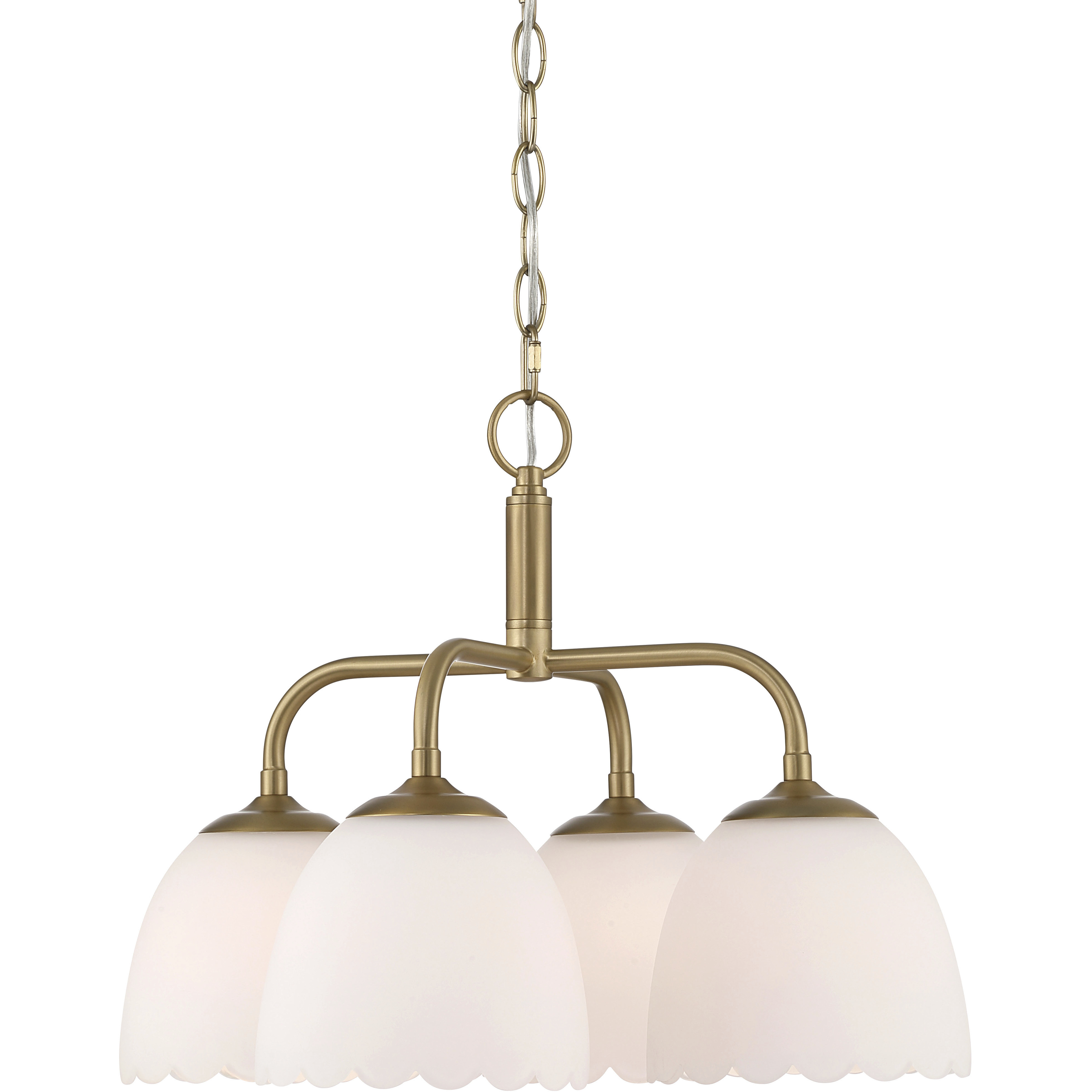 Dorinda 4 Light 18 inch Brushed Champagne Brass Pendant Ceiling Light