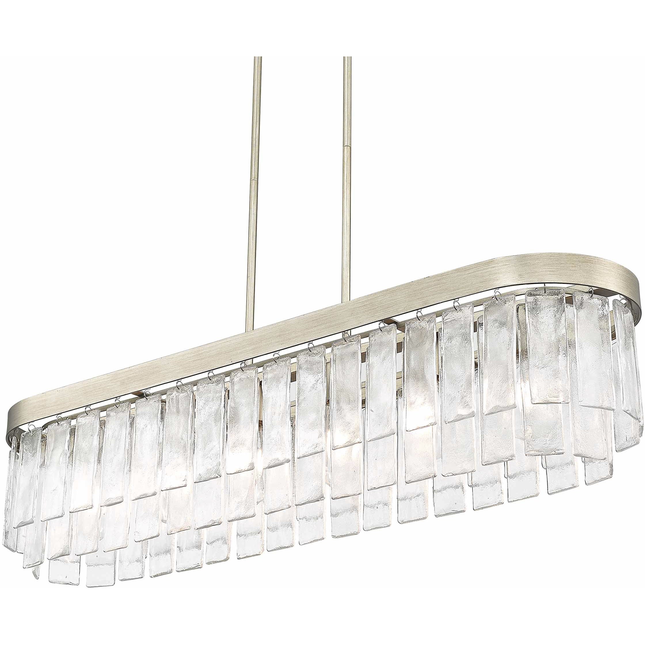 Ciara Island Light Ceiling Light in White Gold