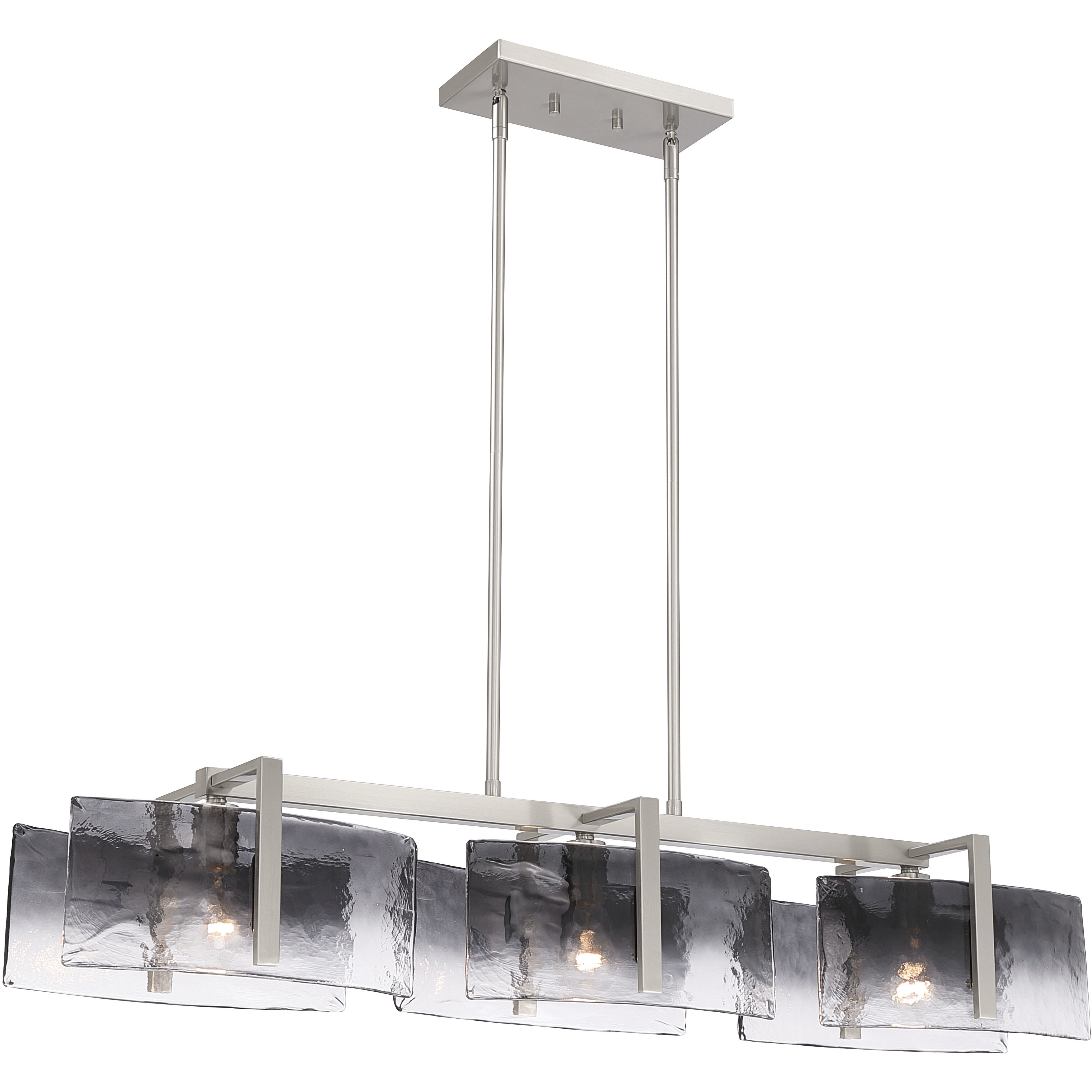Aenon 3 Light 40.5 inch Pewter Island Light Ceiling Light
