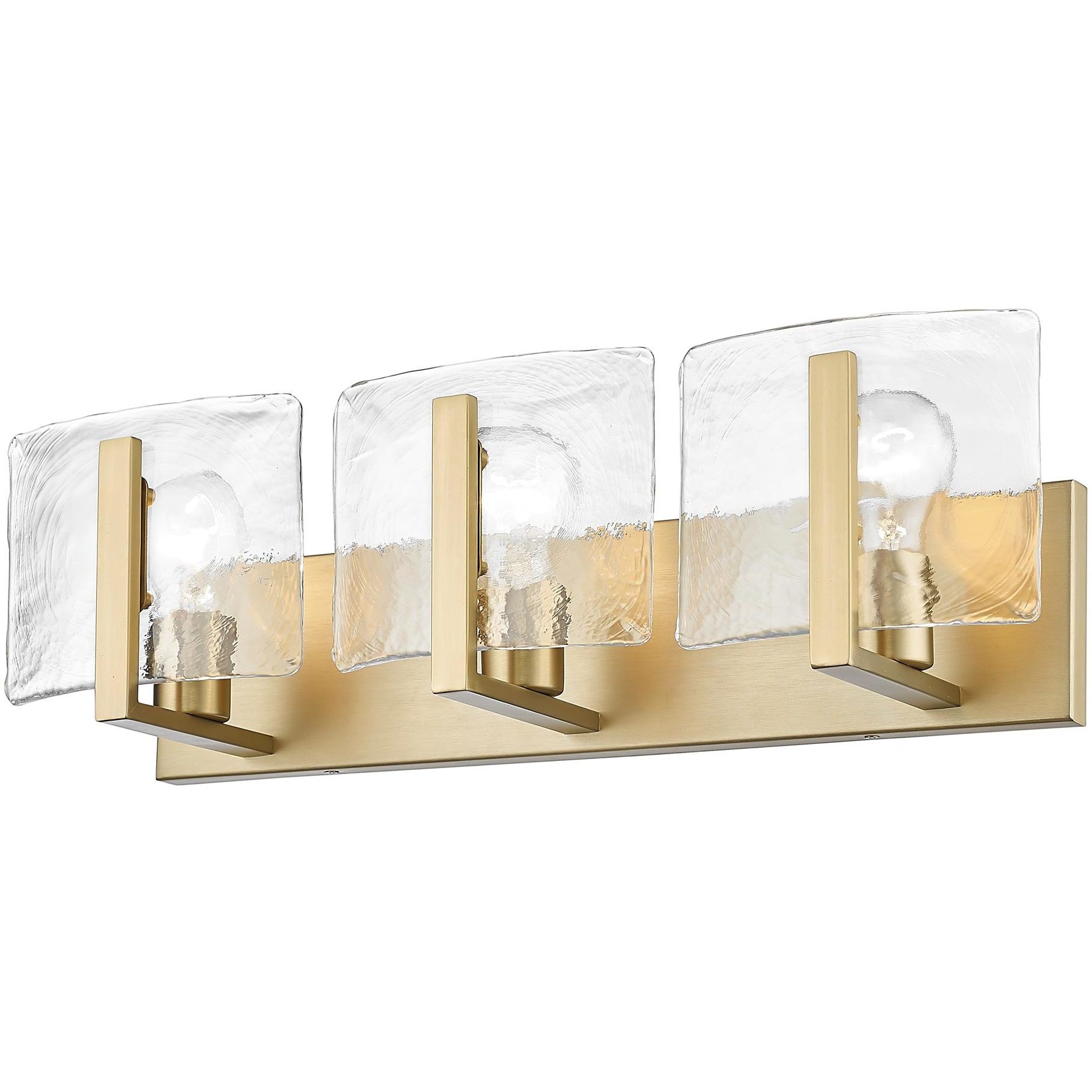 Aenon Vanity Wall Light in Brushed Champagne Brass