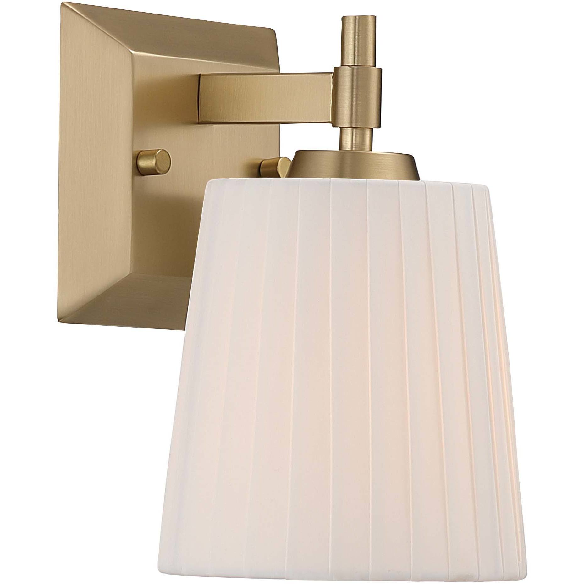 Yep Brilia 1 Light 5.5 inch Brushed Champagne Brass Wall Sconce Wall Light