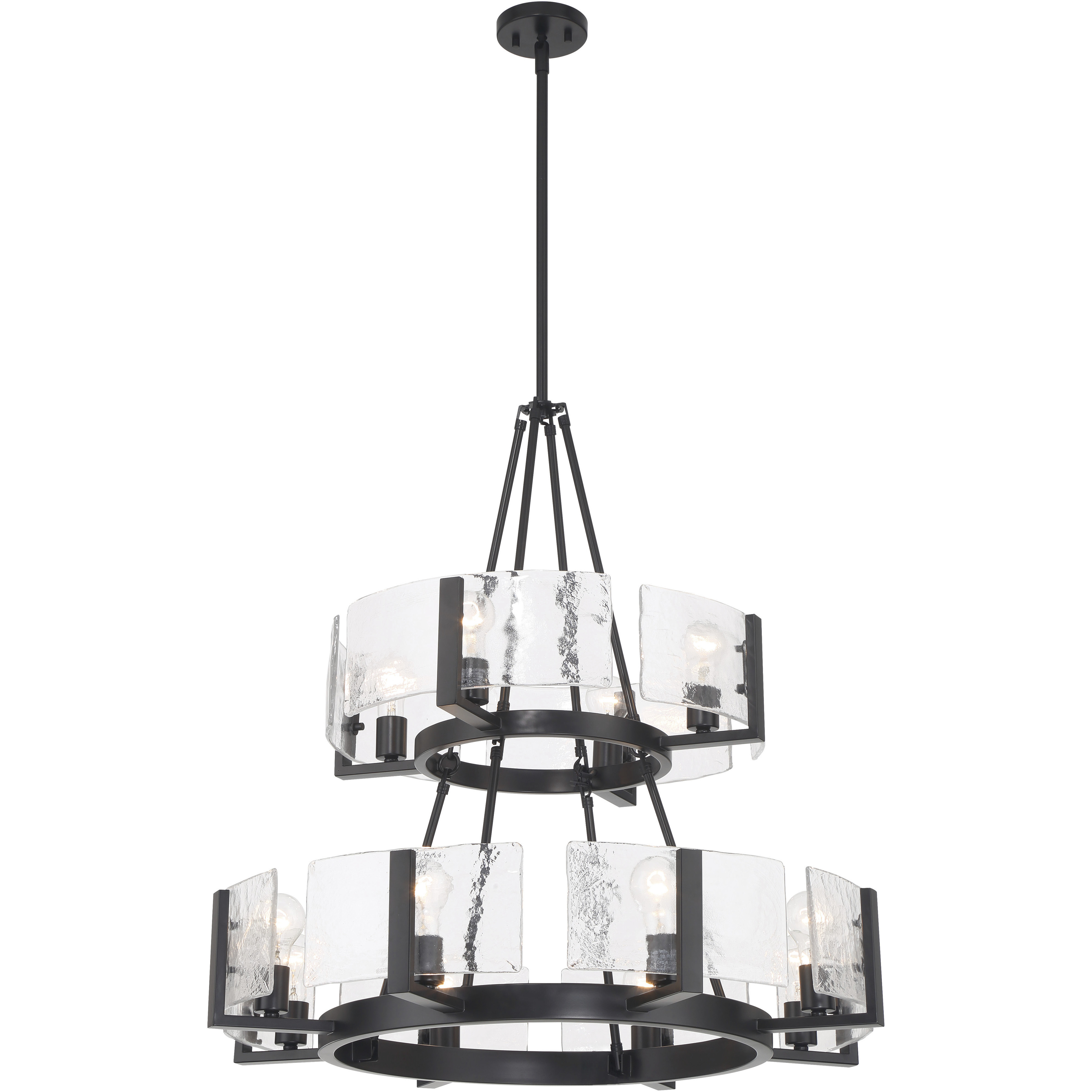 Aenon 12 Light 32 inch Matte Black Chandelier Ceiling Light
