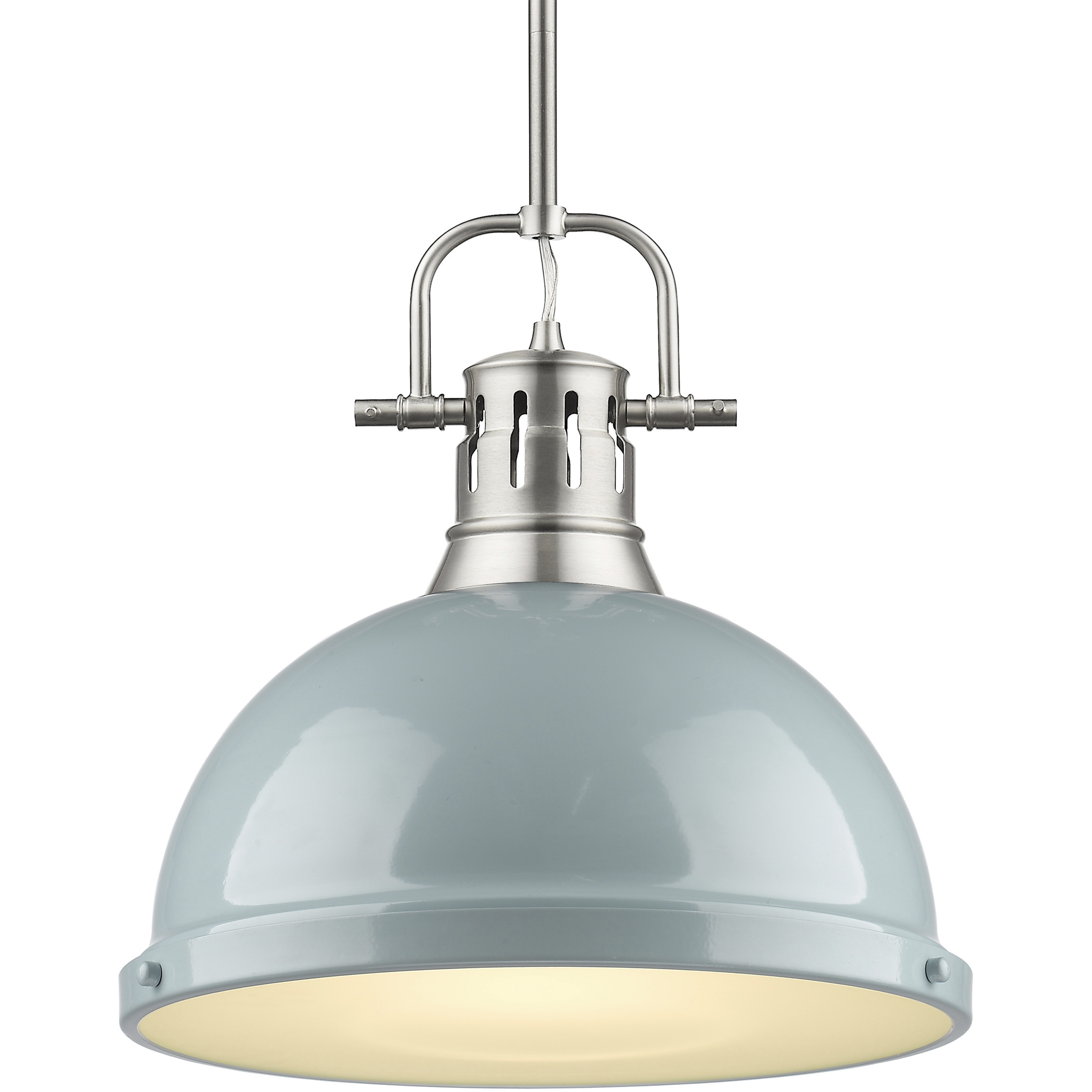 Yep Duncan 1 Light 14 inch Pewter Pendant Ceiling Light in Seafoam, Large