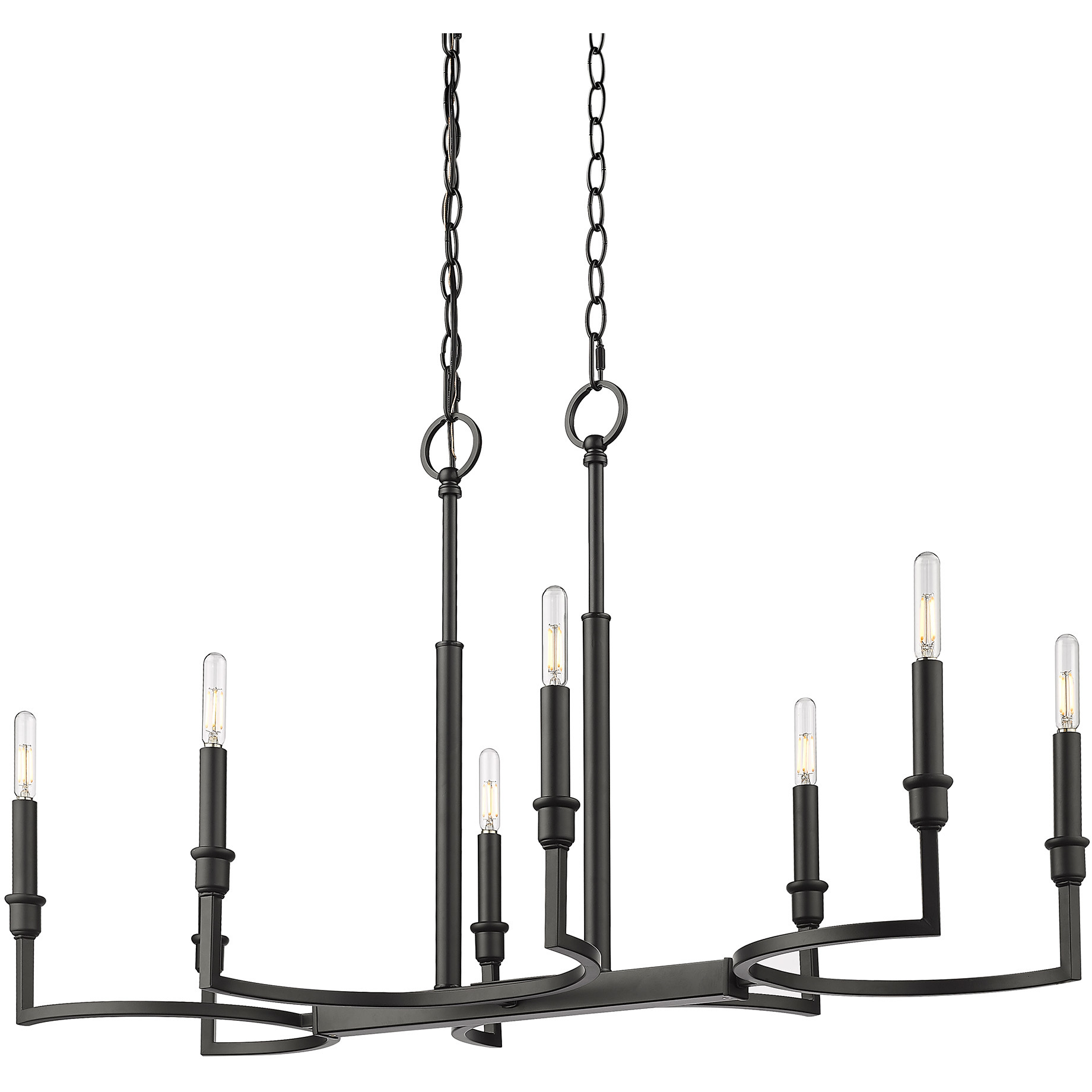 Ellyn Island Light Ceiling Light in Matte Black