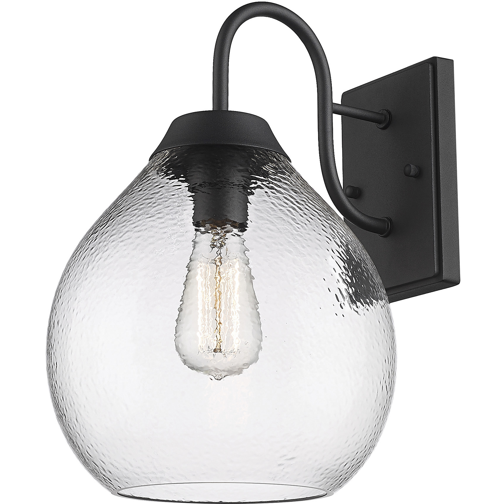 Ariella 1 Light 14.75 inch Natural Black Outdoor Wall