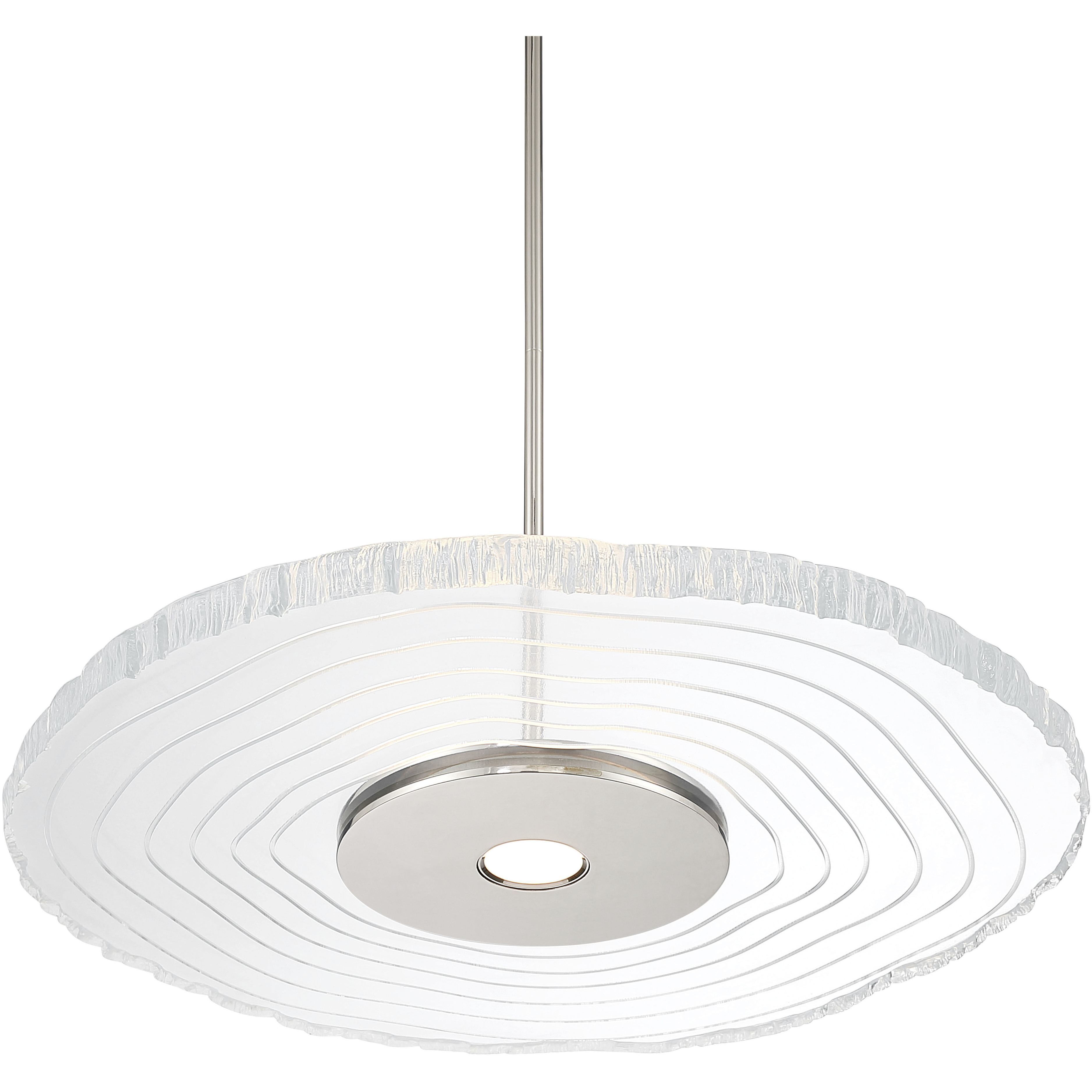 Luminwood 1 Light 24 inch Polished Nickel Pendant Ceiling Light