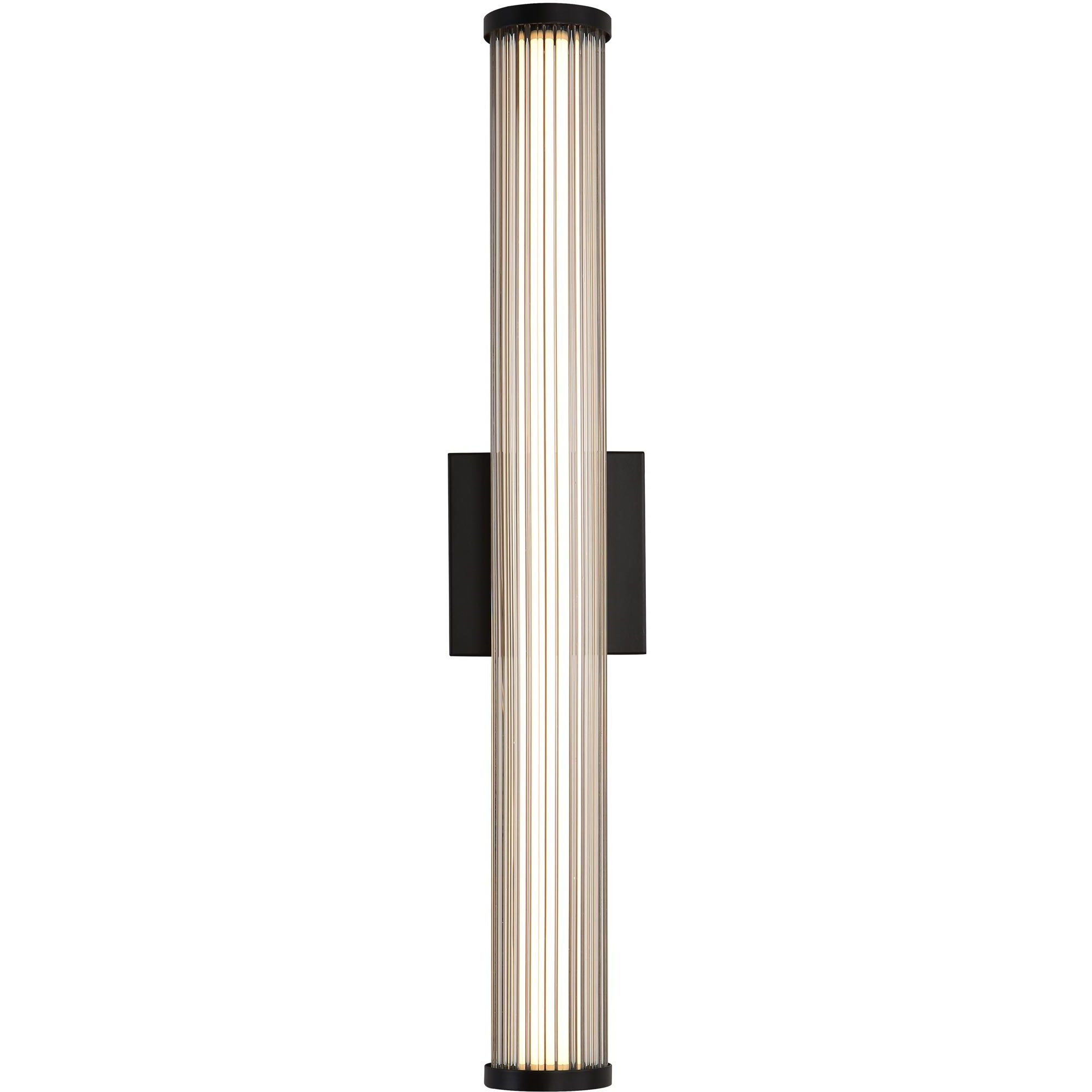 Rodara LED 24.38 inch Matte Black Outdoor Wall